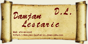 Damjan Leštarić vizit kartica